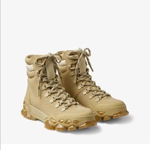 *NIB* Jimmy Choo Diamond X Hike Barley Crosta Suede & Leather Hiking Boots 37